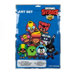Set pentru activitati lucru manual si desen, Brawl Stars Autocolante