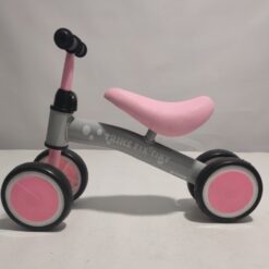 Tricicleta fara pedale cu 4 roti, 2 ani+, Roz