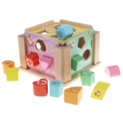 Cub sortator de forme geometrice din Lemn, 3 ani