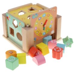Cub sortator de forme geometrice din Lemn, 3 ani