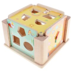 Cub sortator de forme geometrice din Lemn, 3 ani