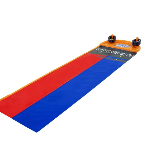 Tobogan de apa, dublu, gonflabil, PVC, 481 x 132 x 35 cm