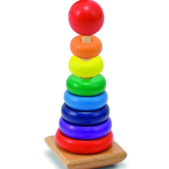 Turn Sortator Montessori din lemn Curcubeu