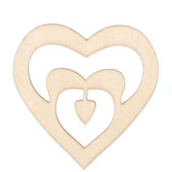 Accesorii din lemn pentru activitati lucru manual si crafts, 5 piese