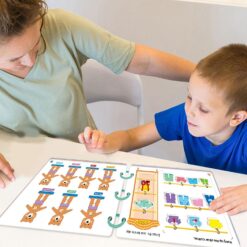 Carte senzoriala si educativa cu stickere reutilizabile, 2 ani+