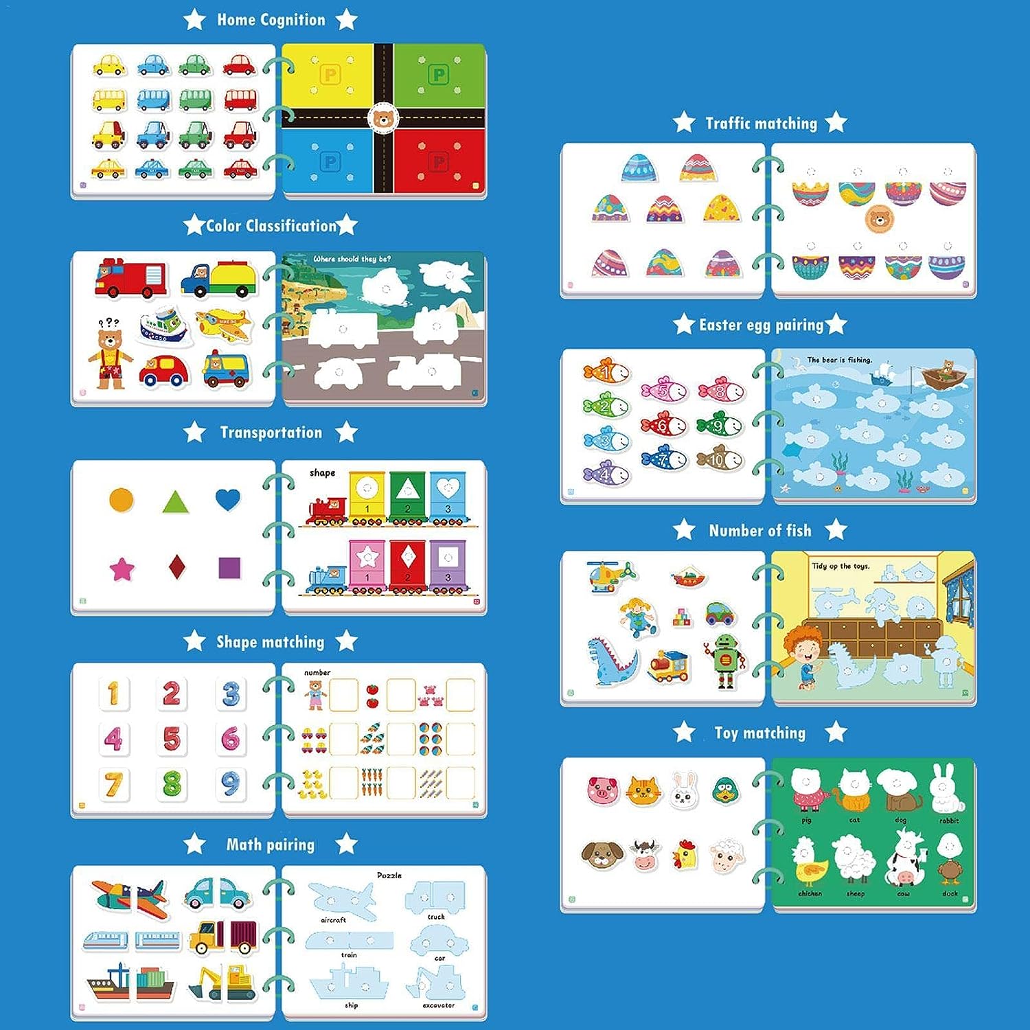 Carte senzoriala si educativa cu stickere reutilizabile, 2 ani+5 - imagine 4