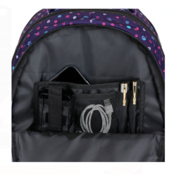 Ghiozdan scolar fete cu 3 compartimente, Rucsac Fluture