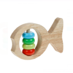 Jucarie zornaitoare bebelusi din lemn, 11 x 7 cm