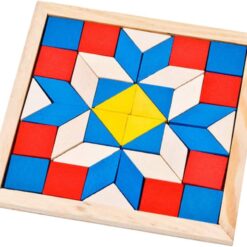 Puzzle educativ 3D tip Tangram, 3 ani+