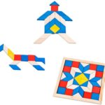 Puzzle educativ 3D tip Tangram, 3 ani+