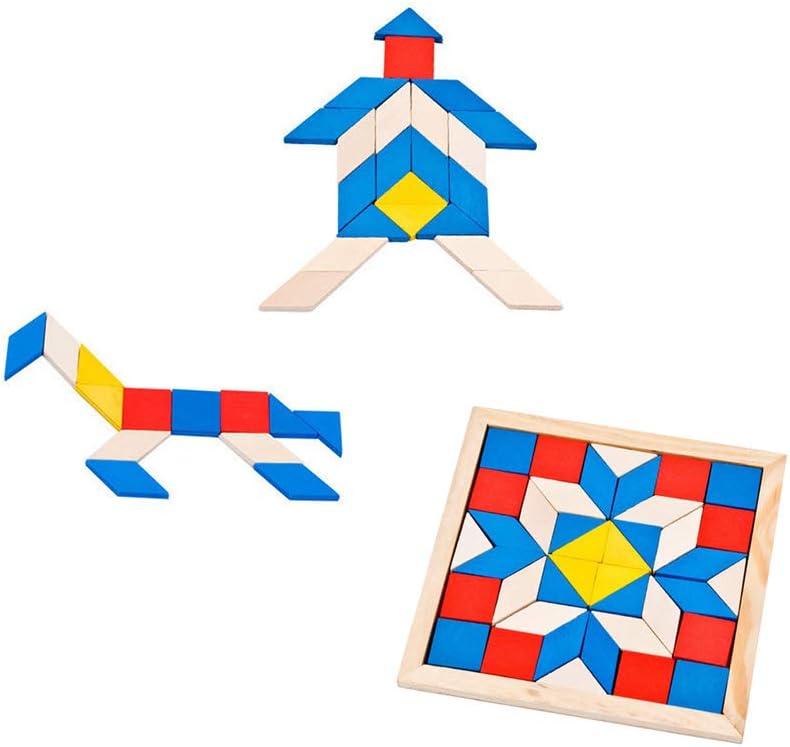 Puzzle educativ 3D tip Tangram, 3 ani+