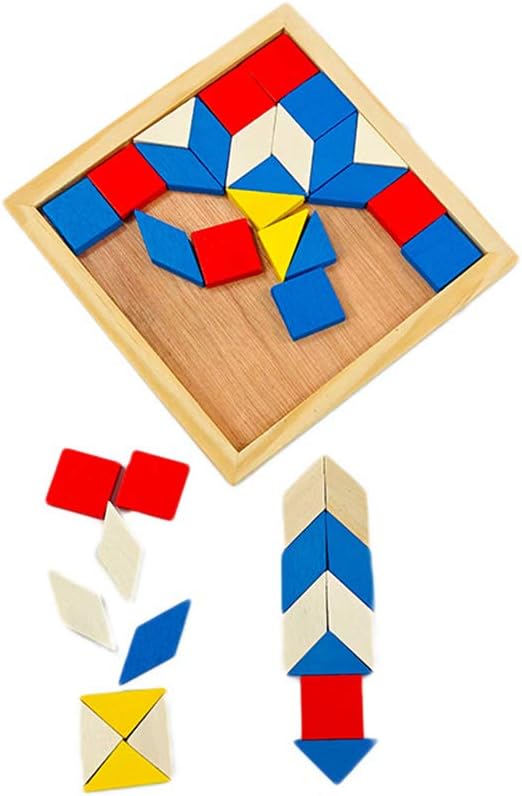 Puzzle educativ 3D tip Tangram, 3 ani+