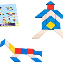 Puzzle educativ 3D tip Tangram, 3 ani+