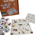 Lant Trofic, Puzzle educativ si joc de logica, Ce mananca animalele, 3 ani+