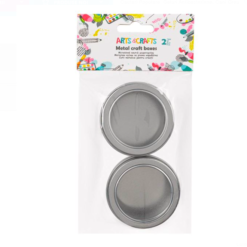 Set 2 cutii metalice pentru activitati lucru manual si crafts,