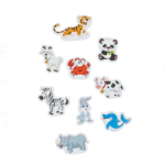 Set 30 magneti din carton, Animale, 3 ani