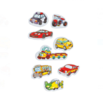 Set 30 vehicule magnetice din carton, 3 ani