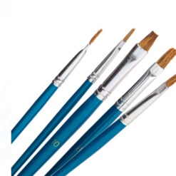 Set 5 pensule pictura cu varf plat