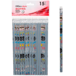 Set de 15 creioane HB cu radiera