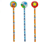 Set de 3 creioane HB cu radiera, Sonic