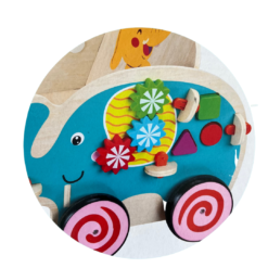 Antepremergator din lemn tip Carucior, Elefant