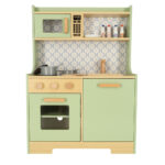 Bucatarie din mdf pentru copii, 65 cm, cu accesorii, Menta