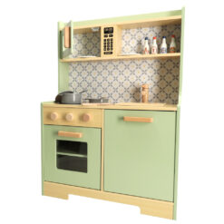 Bucatarie din mdf pentru copii, 65 cm, cu accesorii, Menta