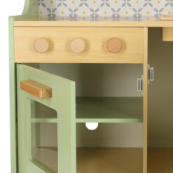 Bucatarie din mdf pentru copii, 65 cm, cu accesorii, Menta