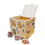 Cub sortator de forme, din lemn, Animale, 3 ani