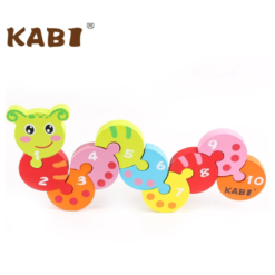 Puzzle 3D din lemn cu Numere - Omida