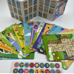 Joc Labirint cu Planse Reutilizabile,educative pentru copii, 50 modele, 5 ANI+