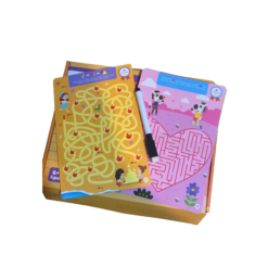 Joc Labirint cu Planse Reutilizabile,educative pentru copii, 50 modele, 5 ANI+