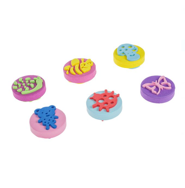 Joc de pictura, 6 stampile, Animale