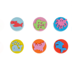 Joc de pictura, 6 stampile, Animale marine