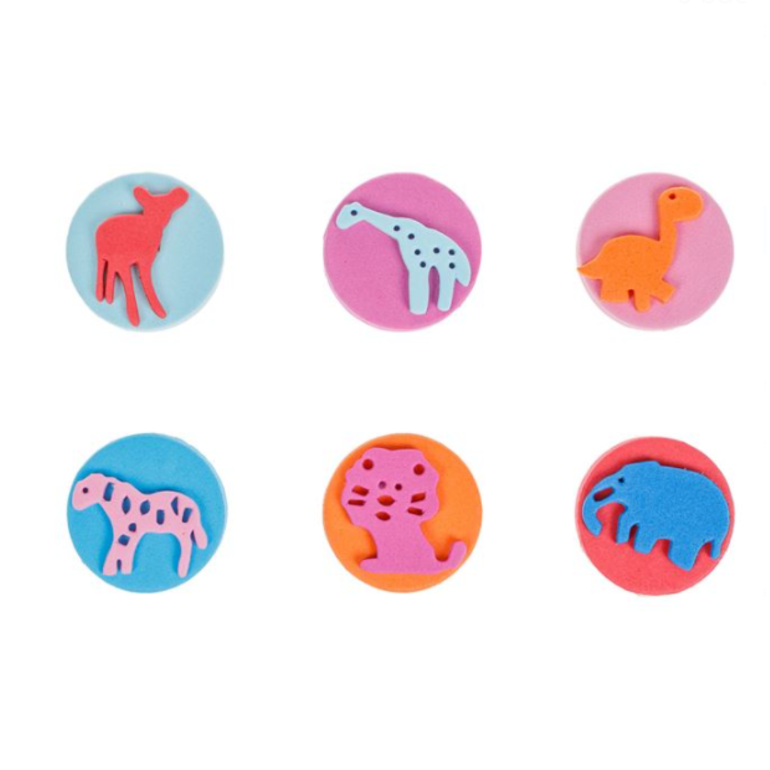 Joc de pictura, 6 stampile, Jungla