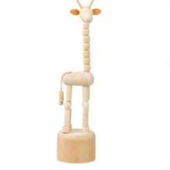 Jucarie din lemn, Girafa, 18 cm, 3 ani+ 01