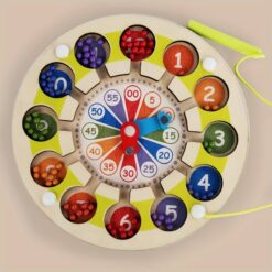 Joc multifunctinal de tip Montessori, Ceas si clasificarea culorilor, 3 ani