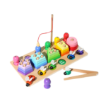Jocul multifunctional tip Montessori, Forme, culori, dexteritate, 3 ani