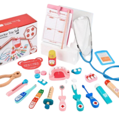 Jucarie de Rol din lemn - Set Doctor Dentist, 3 ani