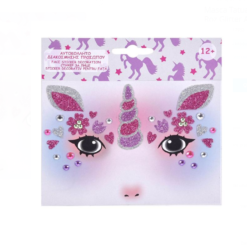Masca tatuaj pentru fata, Unicorn, Halloween