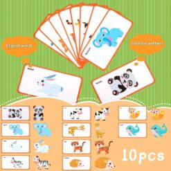 Puzzle magnetic, tip carte, Animale, 3 ani+, 53 piese 06