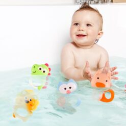 Set 4 Jucarii de dentitie, motricitate, senzoriale pentru bebelusi, 0 LUNI+