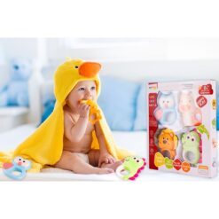 Set 4 Jucarii de dentitie, motricitate, senzoriale pentru bebelusi, 0 LUNI+