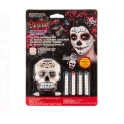 Set de 4 piese pentru machiajul de Halloween, Ziua Mortilor
