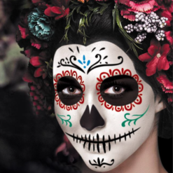 Set de 4 piese pentru machiajul de Halloween, Ziua Mortilor