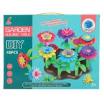 Set de constructie creativ, Gradina Flori, 48 piese, 3 ani+