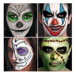 Set machiaj de Halloween, Farduri cu Glitter