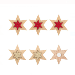 Set pentru lucru manual, Craciun, Stelute Autocolante, rosii