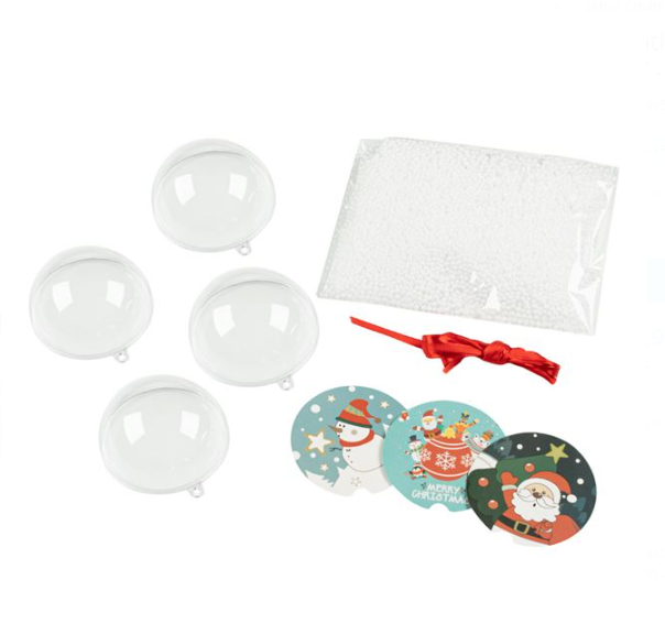 Creaza si Impodobest Globurile de Craciun, 2 buc