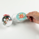 Creaza si Impodobeste Globurile de Craciun, 2 buc